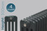 CT4-300-A-TH - Classic Anthracite 4 Column Radiator H300 X W1410 CT4-300-A-TH - Classic Anthracite 4 Column Radiator H300 X W1410